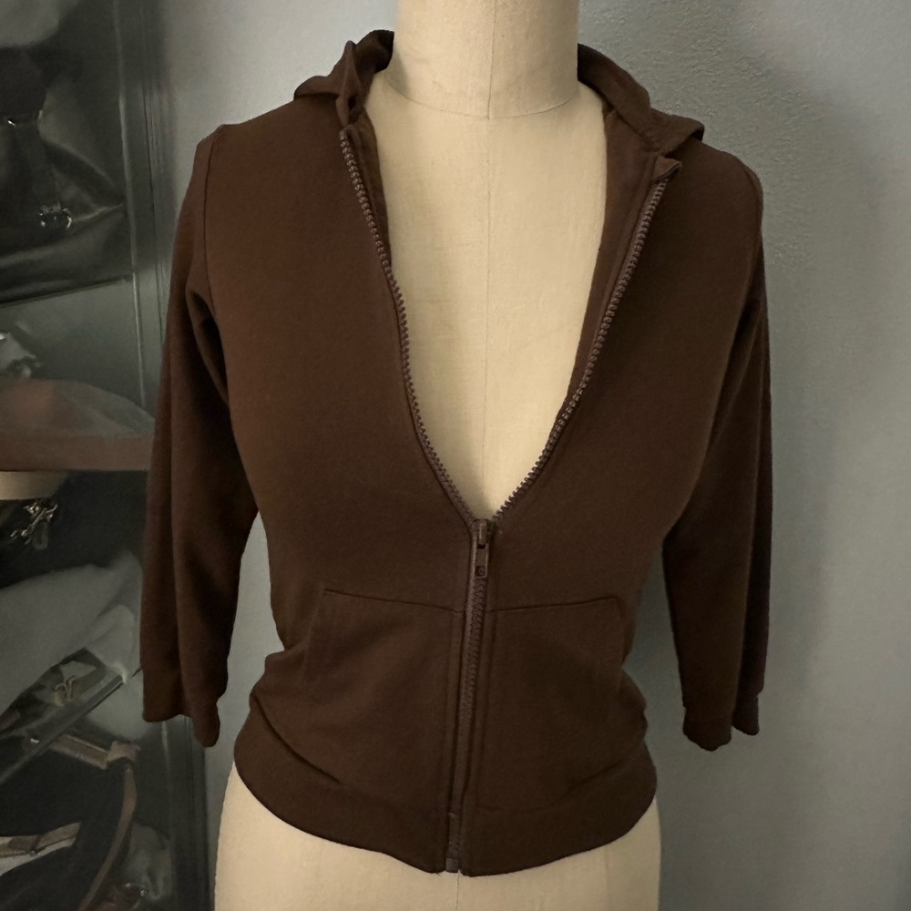 Girls Brown zipup